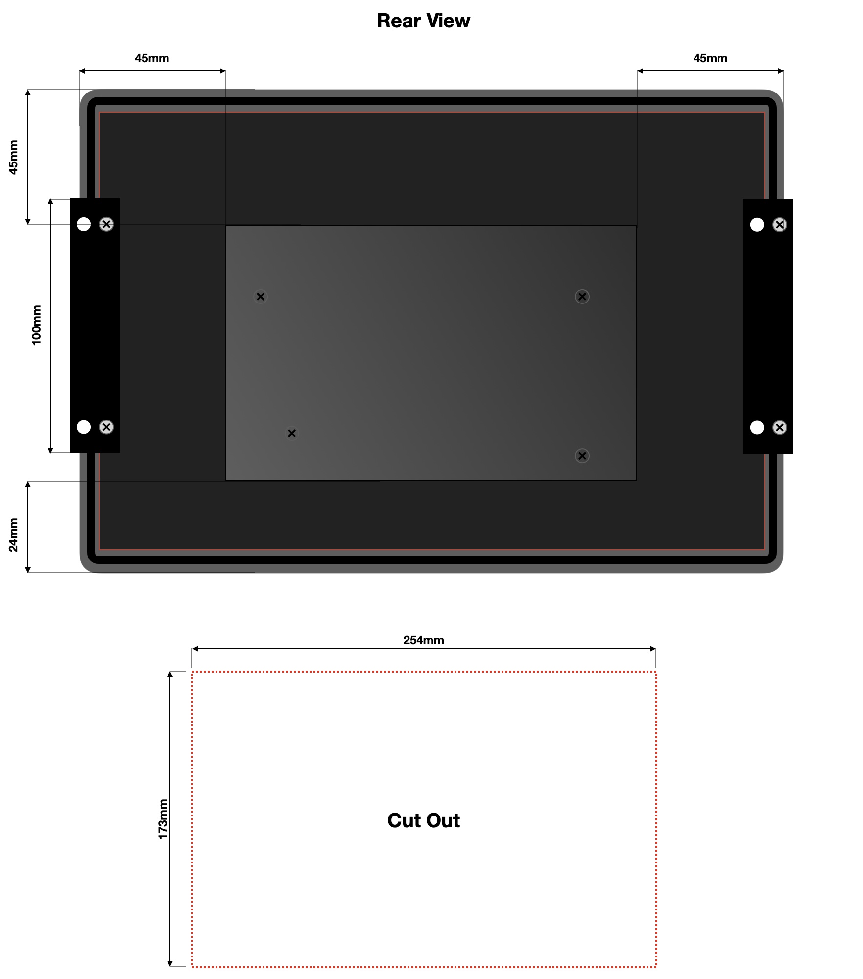 nX10 cut out