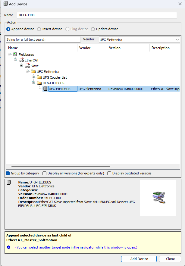 Add fieldbus interface